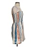 Roxy 100% Cotton Stripes Blue Cocktail Dress Size XS - photo 4