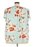 Fun2Fun 100% Polyester Floral Teal Short Sleeve Blouse Size 3X - photo 2