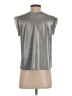 Porridge Metallic Silver Sleeveless T-Shirt Size XS (0) - photo 2