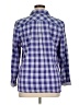 Talbots Checkered-gingham Blue 3/4 Sleeve Button-Down Shirt Size XL - photo 2