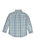 Crewcuts Checkered-gingham Teal Long Sleeve Button-Down Shirt Size 6 - 7 - photo 2