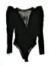 Zara 100% Polyester Black Bodysuit Size S - photo 1