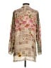 Johnny Was 100% Polyester Tan 3/4 Sleeve Blouse Size S - photo 2