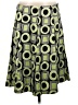 First Option Print Green Casual Skirt Size 8 - photo 1