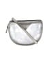 Assorted Brands 100% Leather Silver Leather Crossbody Bag One size - photo 1