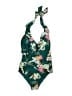 ModCloth Floral Green One Piece Swimsuit Size S - photo 1