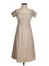 Roxy 100% Cotton Tweed Tan Casual Dress Size S - photo 1