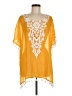 Assorted Brands 100% Polyester Yellow Short Sleeve Blouse Size M - photo 1