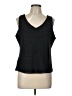 metaphor 100% Polyester Black Sleeveless Top Size L - photo 1