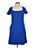 Aqua Solid Blue Casual Dress Size M - photo 1