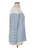 Pura Cashmere 100% Supima Cotton Stripes White Pullover Sweater Size XL - photo 4