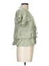 Sim & Sam 100% Rayon Green Short Sleeve Blouse Size L - photo 4