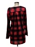 Intro Plaid Red Long Sleeve T-Shirt Size M - photo 2