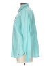 Talbots 100% Cotton Color Block Teal Long Sleeve Button-Down Shirt Size L - photo 5