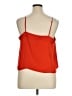 Express 100% Polyester Orange Sleeveless Blouse Size XL - photo 2