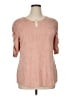 JM Collection Pink 3/4 Sleeve Blouse Size XL - photo 1