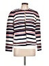 Tahari by ASL Stripes White Jacket Size 12 Petite - photo 1