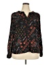 Dex 100% Polyester Black Long Sleeve Blouse Size XXL - photo 1