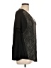 Vocal Metallic Black Short Sleeve Blouse Size L - photo 4