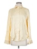 Massimo Dutti Metallic Yellow Long Sleeve Blouse Size S - photo 1