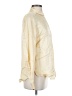 Massimo Dutti Metallic Yellow Long Sleeve Blouse Size S - photo 4