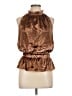 Ramy Brook 100% Polyester Brown Sleeveless Blouse Size L - photo 1