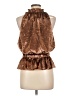 Ramy Brook 100% Polyester Brown Sleeveless Blouse Size L - photo 2