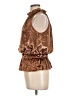 Ramy Brook 100% Polyester Brown Sleeveless Blouse Size L - photo 5