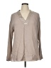 E3 by Etcetera 100% Viscose Tan Long Sleeve Blouse Size 14 - photo 1