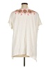 Sejour 100% Cotton Ivory Short Sleeve Blouse Size 1X - photo 2