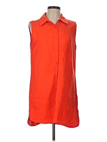 Grace Elements Sleeveless Button-Down Shirt (view 1)