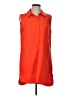 Grace Elements Orange Sleeveless Button-Down Shirt Size L - photo 1