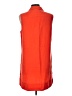 Grace Elements Orange Sleeveless Button-Down Shirt Size L - photo 2