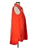 Grace Elements Orange Sleeveless Button-Down Shirt Size L - photo 4