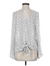 Karen Kane 100% Polyester Polka Dots White Long Sleeve Blouse Size S - photo 1