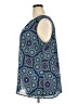 Croft & Barrow 100% Polyester Blue Sleeveless Blouse Size 2X - photo 5