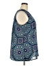Croft & Barrow 100% Polyester Blue Sleeveless Blouse Size 2X - photo 4
