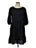 52Seven Solid Black Casual Dress Size L - photo 1