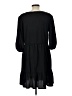 52Seven Solid Black Casual Dress Size L - photo 2