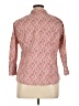Lands' End Paisley Red 3/4 Sleeve Button-Down Shirt Size 16 (petite) - photo 2