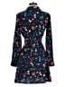 Zara Basic 100% Polyester Floral Blue Casual Dress Size XS - photo 2