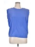 French Connection 100% Polyester Blue Sleeveless Top Size XL - photo 1