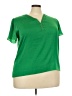Vince Camuto 100% Polyester Green Short Sleeve Top Size XXL - photo 1
