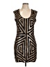 Express Graphic Brown Cocktail Dress Size L - photo 1