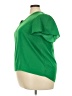 Vince Camuto 100% Polyester Green Short Sleeve Top Size XXL - photo 5