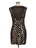 Express Graphic Brown Cocktail Dress Size L - photo 2
