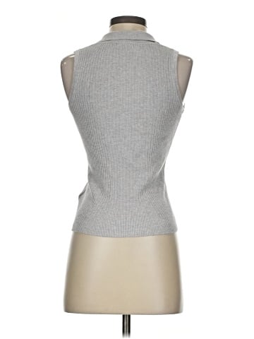 H By Halston Sleeveless Button-Down Shirt (view 2)