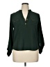 Meraki Green Long Sleeve Blouse Size XL - photo 1