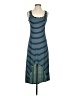 Enough About Me Stripes Blue Casual Dress Size S - photo 1