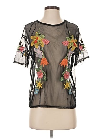 Zara W&B Collection Short Sleeve T-Shirt (view 1)